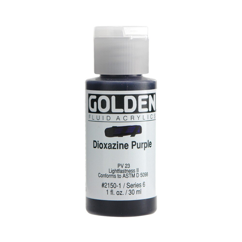 Golden Fluid Acrylic Bottle – Dioxazine Purple